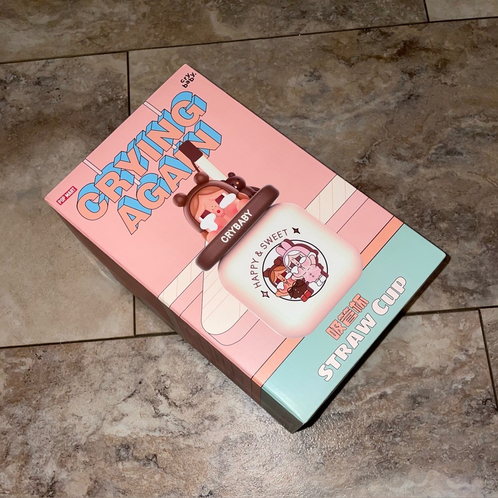 Pop Mart CRYBABY Crying Again Series-Straw Cup